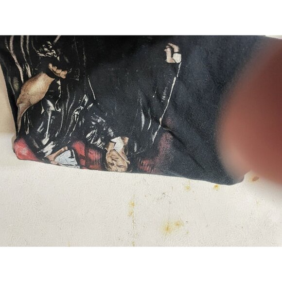 Vintage WWF Raw 90s Wrestling Black Front Print T-Shirt LARGE - Picture 11 of 11